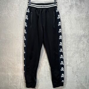 HK Army TRK Jogger Pants Skulls Black Zip Pockets Ankle Zips Adult Size Small‎